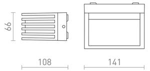 RED -Design Rendl-R13564- LED Venkovní nástěnné svítidlo CLAIRE LED/6W/230V IP54