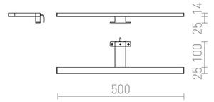 RED-Design Rendl-R12400- LED Koupelnové osvětlení zrcadla BALEA LED/7W/230V IP44