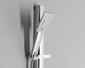 Sapho KARA sprchová souprava s poličkou, posuvný držák, 740 mm, sprchová hadice 1500 mm, chrom