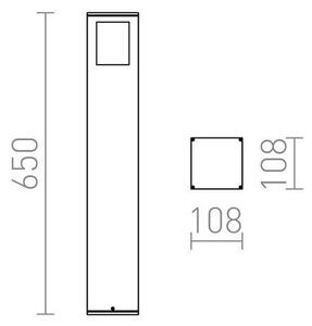 RED - Design Rendl - R10433 - Venkovní lampa PONDER 1xE27/18W/230V IP44 černá