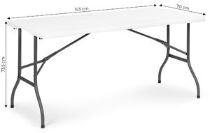 ModernHOME Zahradní skládací banketový stůl 153 cm