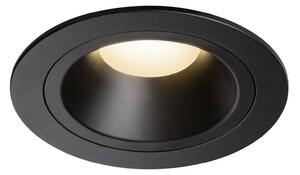 SLV BIG WHITE NUMINOS DL M vnitřní LED zápustné stropní svítidlo černá/černá 3000 K 40° včetně listových pružin 1003868