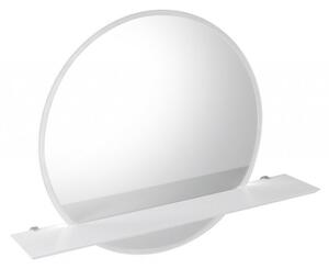 Sapho VISO kulaté zrcadlo s LED osvětlením a policí ø 60cm, bílá mat (VS060-01)