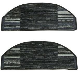 Kobercový nášlap Adagio 29 tmavě šedý Rozměr: 67 cm x 24 cm + 3 cm (zahnutí)