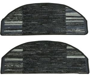 Kobercový nášlap Adagio 29 tmavě šedý Rozměr: 80 cm x 24 cm + 3 cm (zahnutí)