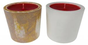 Svíčka vonná proti hmyzu v sádrovém odlitku - mix druhů cca 9x7 cm