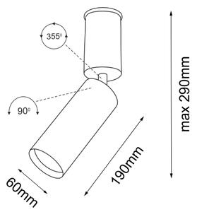 Shilo 7206 - Bodové svítidlo SHIMA 1xGU10/15W/230V bílá