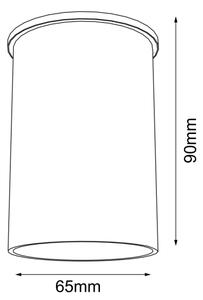 Shilo 1109 - Bodové svítidlo ARIDA 1xGU10/15W/230V 9 cm černá