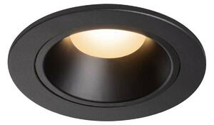 SLV BIG WHITE NUMINOS DL S vnitřní LED zápustné stropní svítidlo černá/černá 2700 K 40° včetně listových pružin 1003772