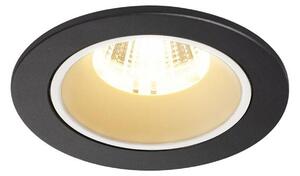 SLV BIG WHITE NUMINOS DL S vnitřní LED zápustné stropní svítidlo černá/bílá 3000 K 40° včetně listových pružin 1003797
