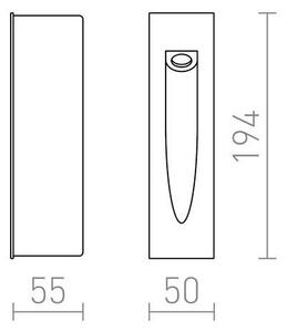 RED -Design Rendl-R10545- LED Venkovní vestavné svítidlo GAP LED/3W/230V IP54