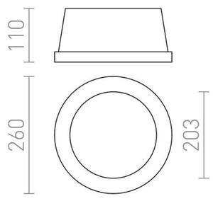 RED - Design Rendl - R10444 - Podhledové svítidlo MIA 2xE27/40W/230V