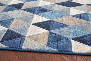Moderní kusový koberec Ragolle Argentum 63263 5161 modrý Rozměr: 160x230 cm