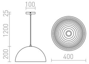 RED - Design Rendl - R13048 - Lustr na lanku CARISSIMA 1xE27/42W/230V