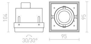 RED - Design Rendl- R12052 - Podhledové svítidlo ELECTRA 1xGU10/50W/230V