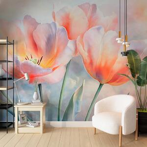 Fototapety tulipány, Fototapety akvarel, w05467 : uwalls.cz