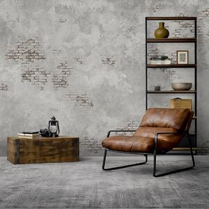 Fototapety Textura omítky ve stylu grunge s fragmenty obnažených cihel, Fototapety Průmyslový styl, w05161 : uwalls.cz