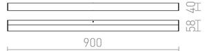 RED-Design Rendl-R12404-LED Koupelnové nástěnné svítidlo LEVIA LED/18W/230V IP44