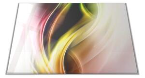 Skleněné prkénko barevná abstrakce - 30x20cm