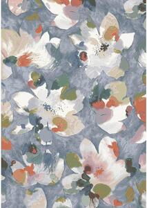 Moderní kusový koberec Ragolle Argentum 63379 5626 Květy modrý Rozměr: 120x170 cm