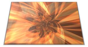 Skleněné prkénko ohnivý květ - 30x20cm