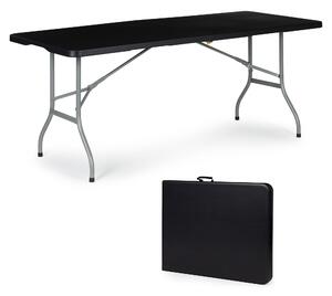 ModernHOME Skládací zahradní banketový stůl 180 cm - černý