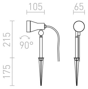 RED - Design Rendl - R10427 - Venkovní svítidlo DIREZZA 1xGU10/35W/230V IP54