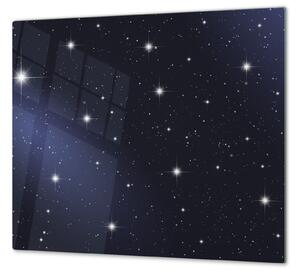 Ochranná deska noční nebe - 40x40cm / S lepením na zeď