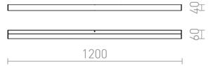 RED - Design Rendl-R12405- LED Koupelnové osvětlení zrcadla LEVIA 24W/230V IP44