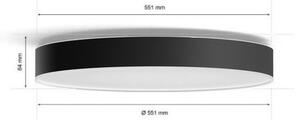 Philips - LED Stmívatelné stropní svítidlo Hue ENRAVE XL LED/48W/230V černá + DO