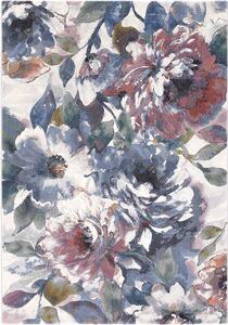 Moderní kusový koberec Ragolle Argentum 63421 7626 Květiny modrý Rozměr: 160x230 cm