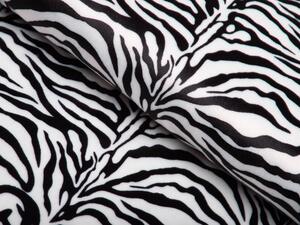 Sametová látka Tamara TMR-014 Zebra - šířka 155 cm