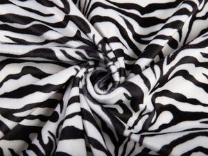 Biante Sametový povlak na polštář s lemem Tamara TMR-014 Zebra 60 x 60 cm