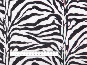 Sametová látka Tamara TMR-014 Zebra - šířka 155 cm