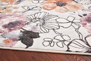 Moderní kusový koberec Ragolle Argentum 63422 6626 Květy vícebarevný Rozměr: 200x290 cm
