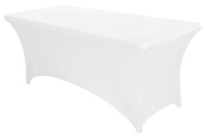ModernHOME Univerzální potah na ubrus pro cateringový stůl 180 cm 6FT bílý elastický