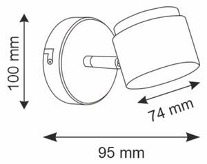 LED Nástěnné bodové svítidlo KUBIK LED/4,2W/230V bílá