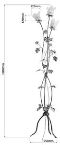 Stojací lampa ROSALIA 3xE14/40W/230V žlutá
