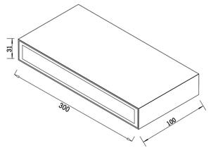 Top Light - LED Venkovní nástěnné svítidlo LED/12W/230V IP65 černá