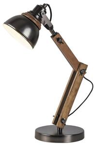 Rabalux 4199 Aksel Dřevěná stolní lampička | E14 | Černá | Dřevo - r-4199