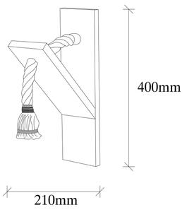Nástěnné svítidlo EREBOS 1xE27/40W/230V