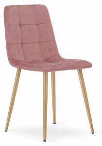 Set dvou jídelních židlí KARA růžové (2ks)