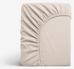 Goldea jersey elastické prostěradlo - latte 90 x 200 cm