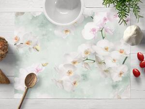 Biante Dekorační prostírání na stůl PM-019 Orchideje na světle zeleném 30x40 cm