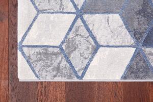 Moderní kusový koberec Ragolle Argentum 63488 6656 modrý Rozměr: 80x150 cm