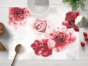 Biante Dekorační prostírání na stůl PM-017 Velké červené květy 30x40 cm