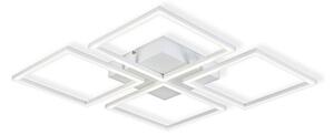 Top Light - LED Stmívatelný přisazený lustr R4xLED/16,25W/230V hranatý bílá + DO
