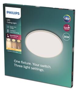 Philips Superslim LED IP44 4 000K Ø 24,5cm bílá