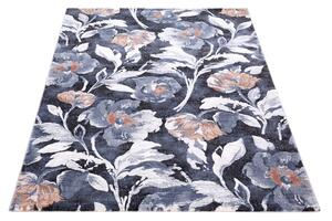 Moderní kusový koberec Ragolle Argentum 63523 5666 Květy modrý Rozměr: 120x170 cm