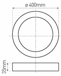 LED Stropní svítidlo FENIX LED/32W/230V 3800K pr. 40 cm